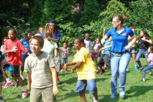 Photo of kids participating in outdoor NCS youth program