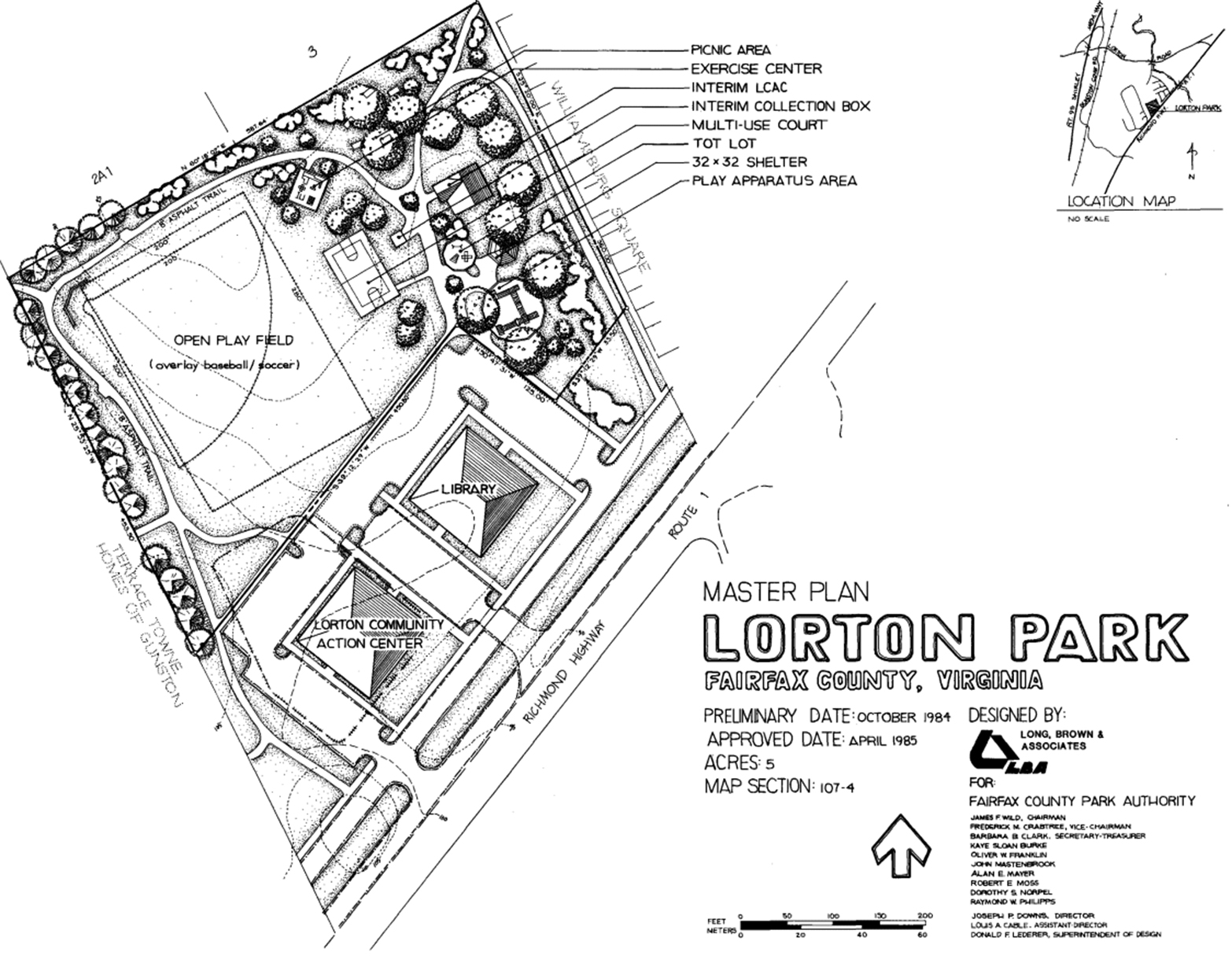 1984 Lorton Park Master Plan