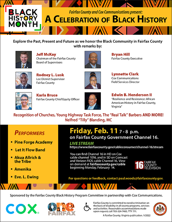 Black History Month 2022 flyer
