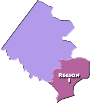 Region 1 Human Services Map