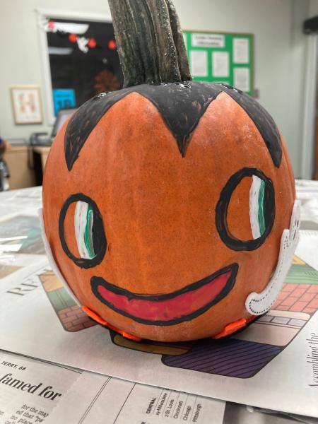 Painted pumpkin