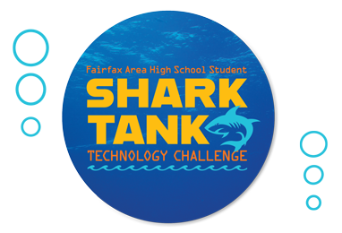 Logo of the Fairfax Area High School Student Shark Tank Technology Challenge.