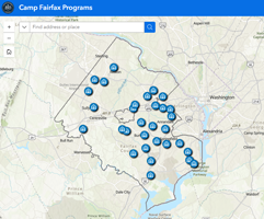Camp Fairfax Programs Map