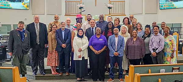 A large group of interfaith leaders.
