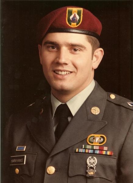 Man in Army uniform, 1983 