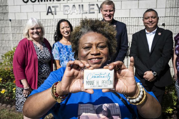 Renaming Minnie H. Peyton CC at Bailey's