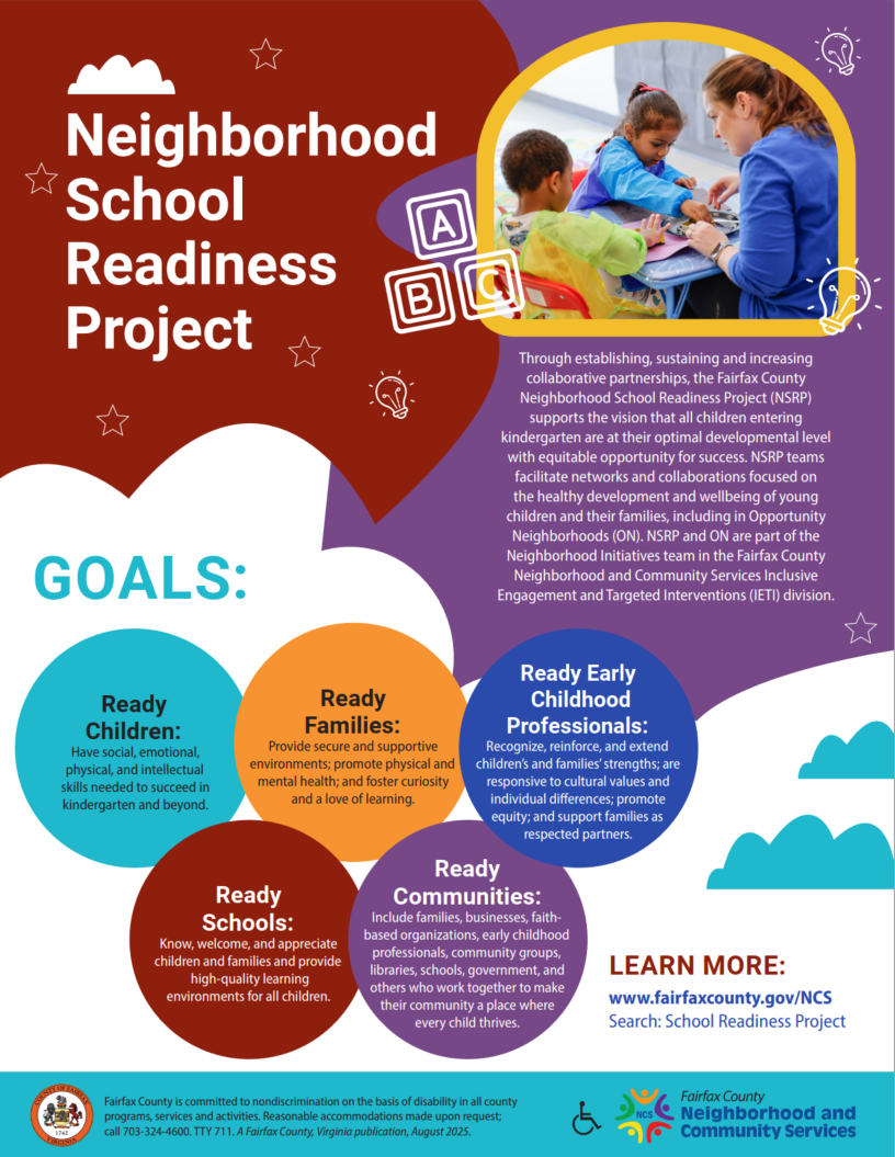 Neighborhood School Readiness Project Flyer