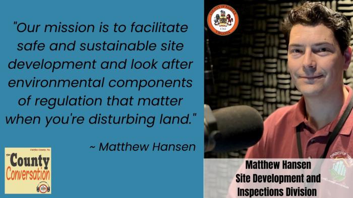 "Our mission is to facilitate safe and suitable site development and look after environmental components of regulation that matter when you're disturbing land." - Matthew Hansen
