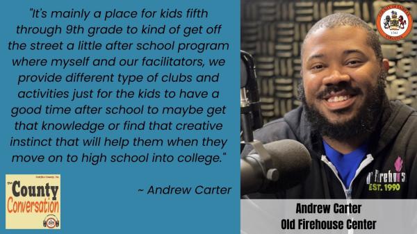 "It's mainly a place for kids fifth through 9th grade to kind of get off the street a little after school program where myself and our facilitators, we provide different type of clubs and activities just for the kids to have a good time after school to maybe get that knowledge or find that creative instinct that will help them when they move on to high school into college." - Andrew Carter