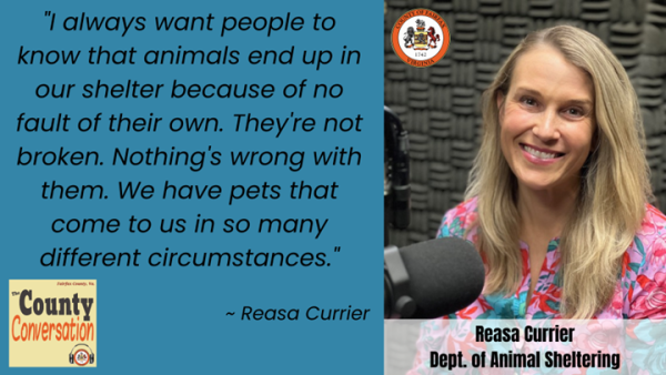 "I always want people to know that animals end up in our shelter because of no fault of their own. They're not broken. Nothing's wrong with them. We have pets that come to us in so many different circumstances." -Reasa Currier