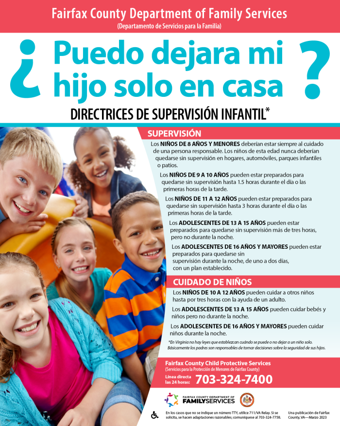 Puedo dejara mi hijo solo en casa? Directrices de supervision infantil