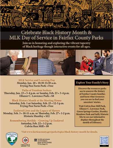 Flyer for 2025 Black History Month Events at the Parks