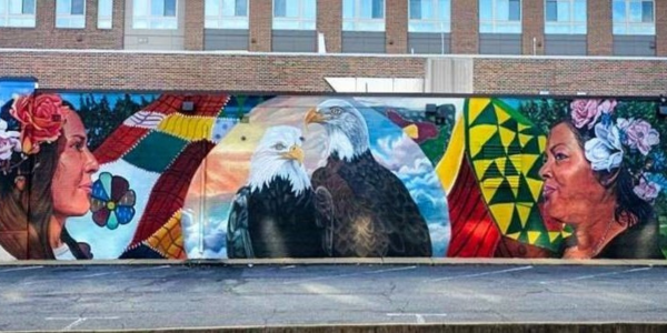 Example of a mural along Richmond Highway that reflects the community