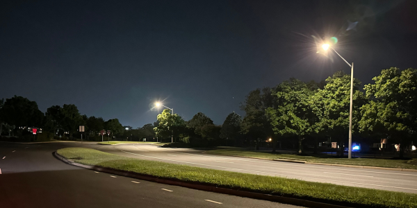 streetlamps with LED lights