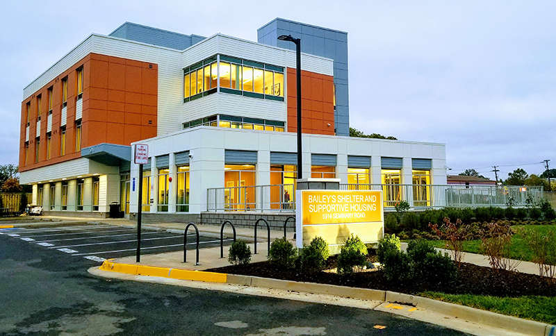 exterior photo of Bailey's Shelter