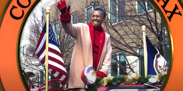 Cathy Hudgins Cathy Hudgins at a parade