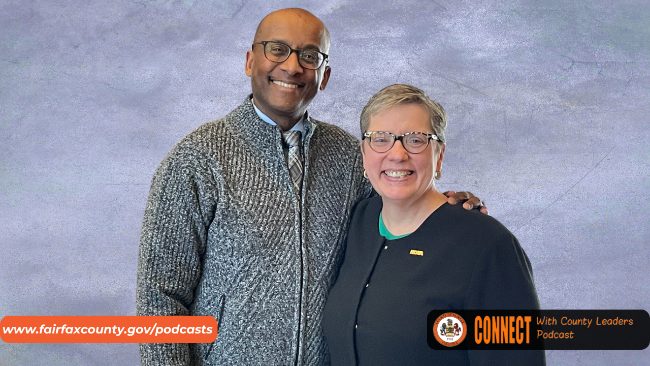 Image of Fairfax County Executive Bryan Hill with Dr. Anne Kress, President of Northern Virginia Community College (NOVA).