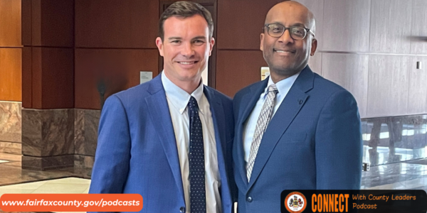 Image of Clark Mercer, executive director of the Metropolitan Washington Council of Governments with Fairfax County Executive Bryan Hill. Image of Clark Mercer, executive director of the Metropolitan Washington Council of Governments with Fairfax County Executive Bryan Hill.