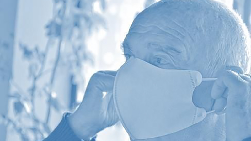older adult male wearing mask older adult male wearing mask