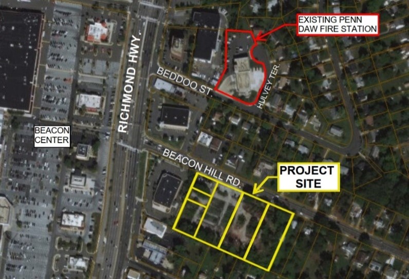 proposed site for Penn Daw project