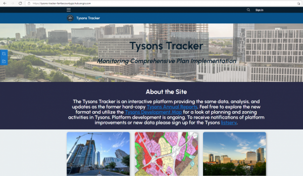 tysons tracker screenshot