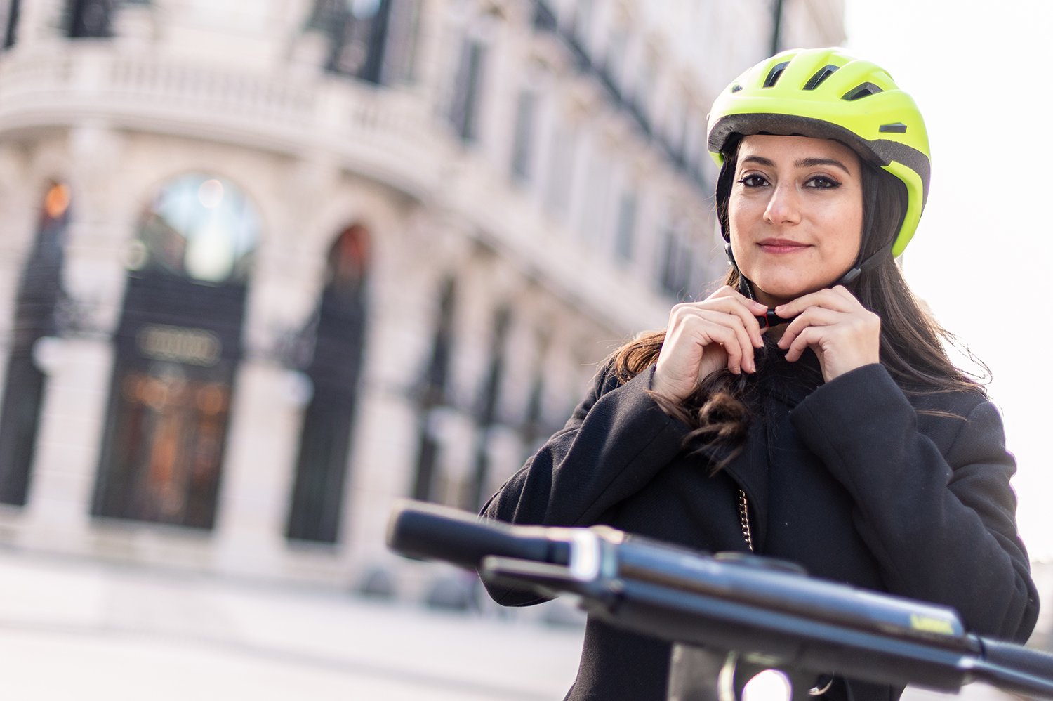 Woman rides LINK bike