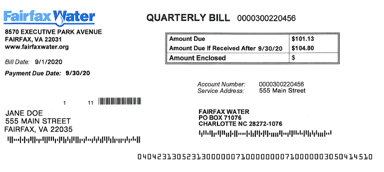 A utility bill.