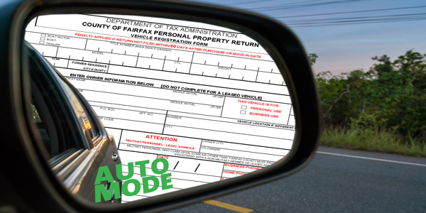 Auto mode personal property tax return.