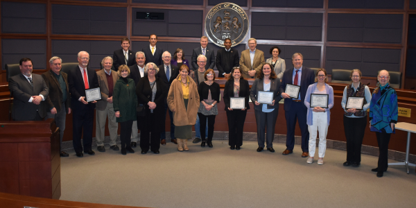 Recognizing leaders in design, environment and tree preservation Awards Ceremony 2023 group photo