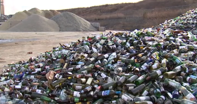 glass pile glass pile