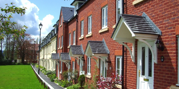 row of connected homes