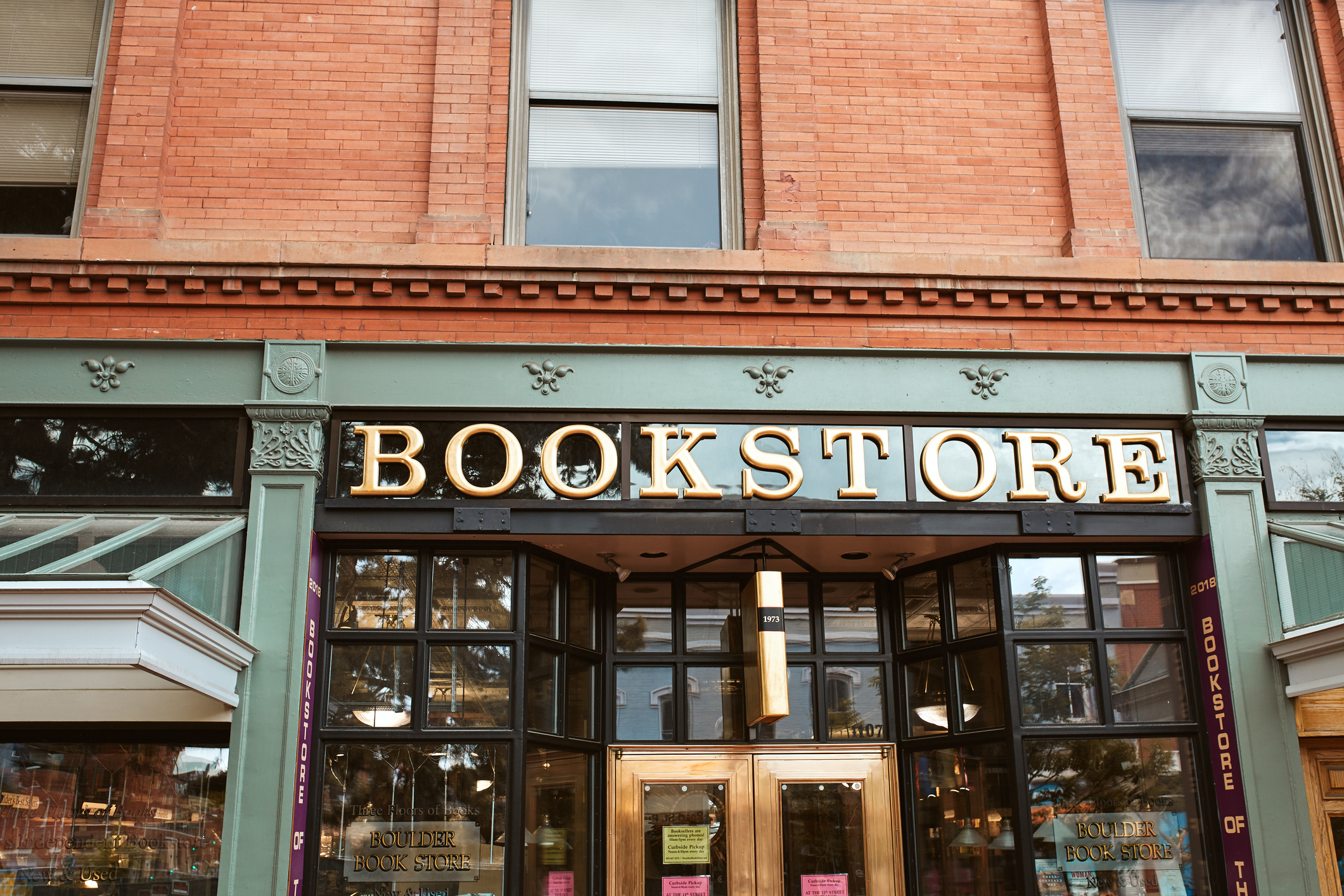 Book Store Storefront with sign