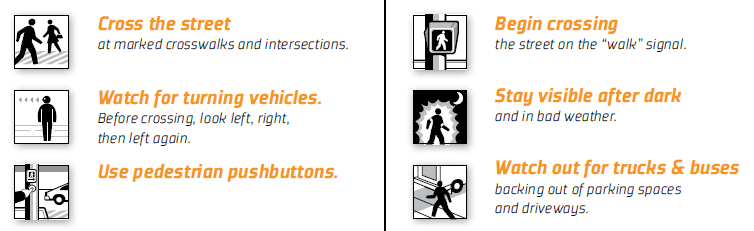 pedestrian tips