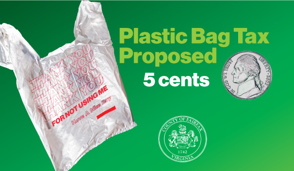 Plastic bag tax proposed. 5 cents.