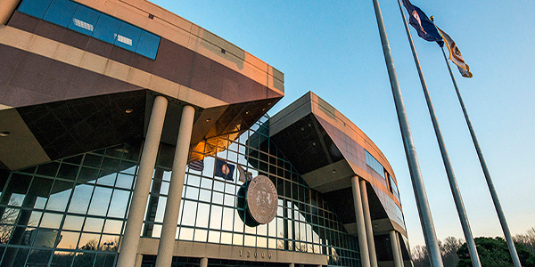 Photo of Fairfax County Government Center.