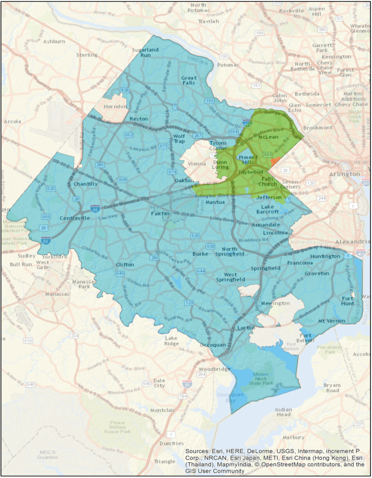 water service areas in fairfax county