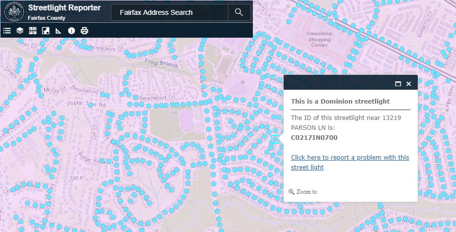 streetlight map