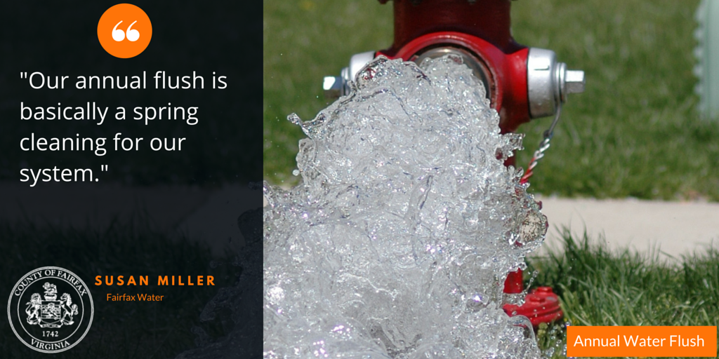 quote from water official about flushing of system