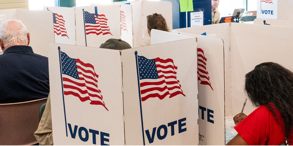 Resident voting on election day