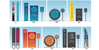 Gateway Signage designs for Bailey's Crossroad and Seven Corners