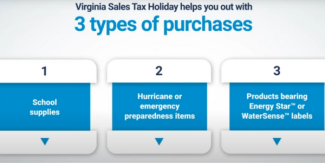 Items Eligible for Sales Tax Holiday