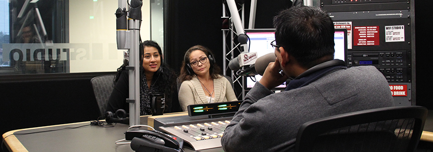 Photo of ITC staff on WUST Radio show