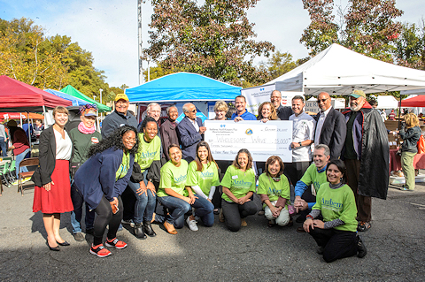 Dorothy McAuliffe Visits Reston Farmers Market for Check Presentation