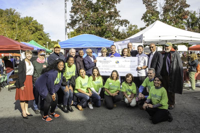 Dorothy McAuliffe Visits Reston Farmers Market for Check Presentation