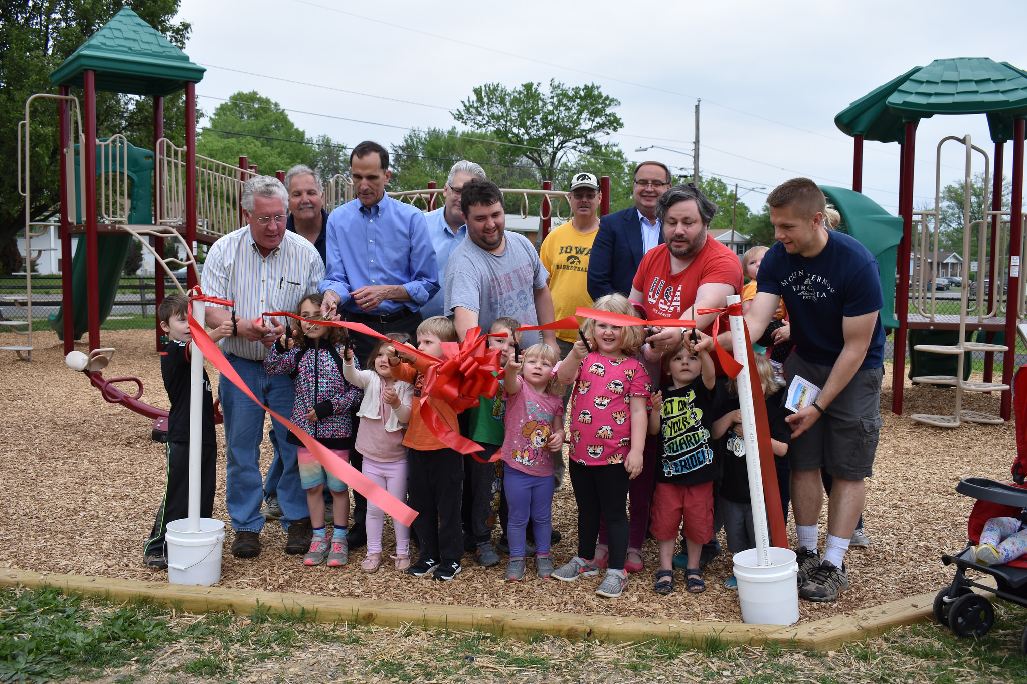 Ribbon Cut on New Playground at Alexandria’s Bucknell Manor Park Park
