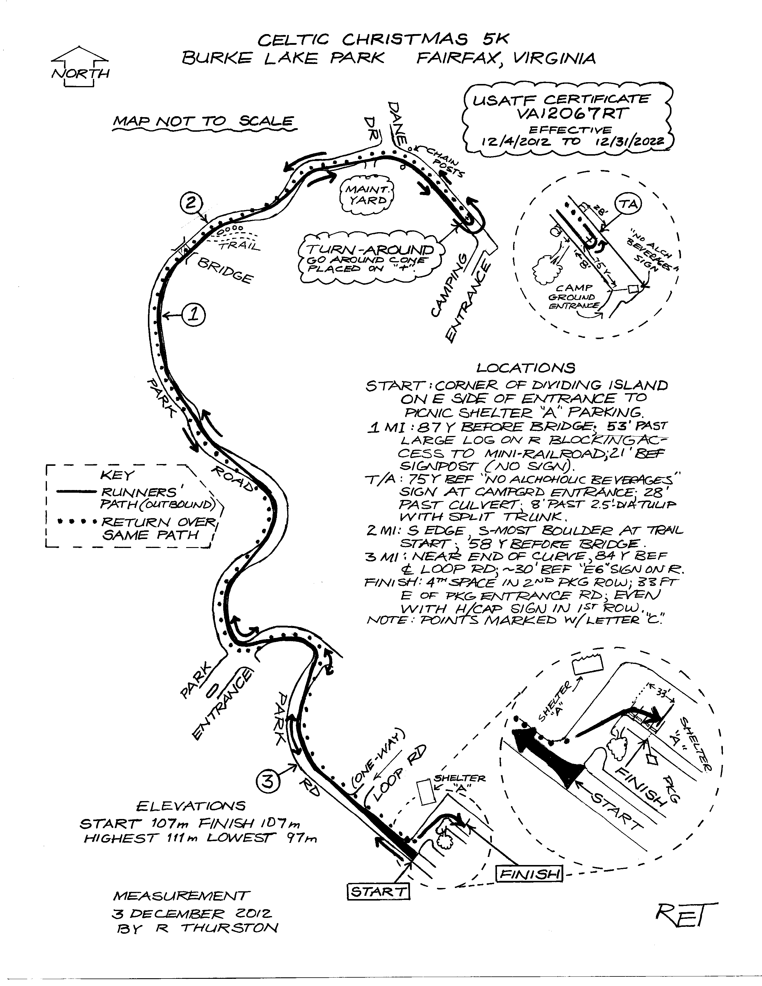 5k certified course map