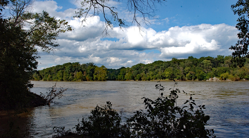 View of Potomac River at mouth of Scott's Run