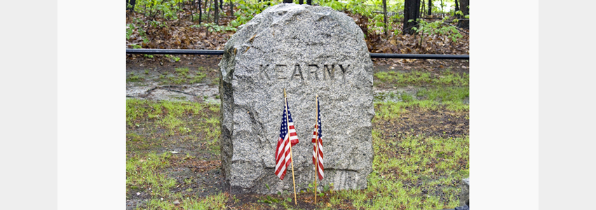 Memorial marker for General Kearny