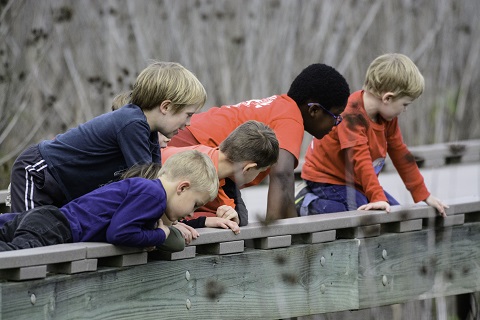 Kids at Huntley Meadows