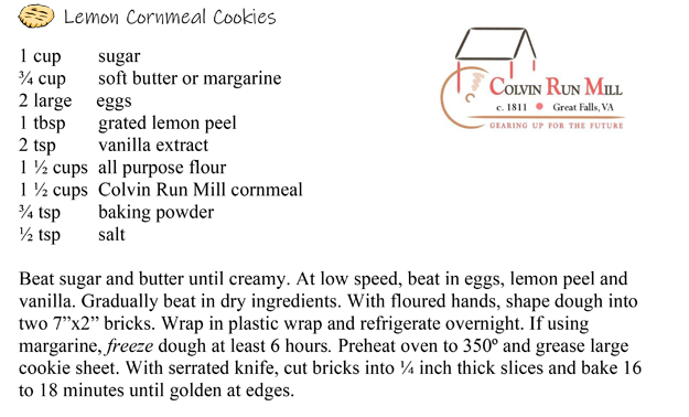 Lemon cornmeal cookies recipe